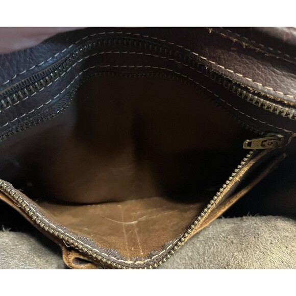 Western Hair On Cowhide Zebra Print Genuine Leather Shoulder Bag Made In USA - Picture 7 of 16